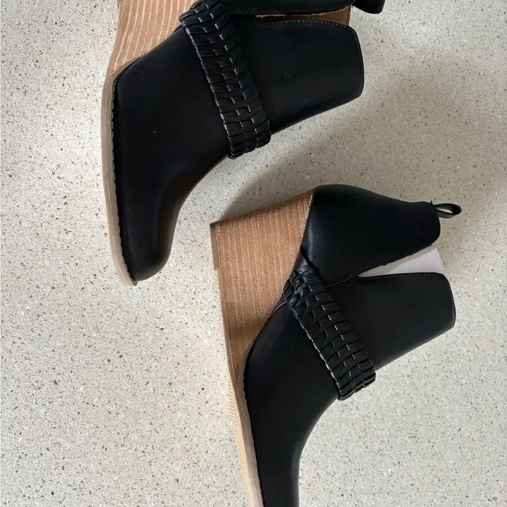 Black Wedge Ankle Boots by Dolce Vita